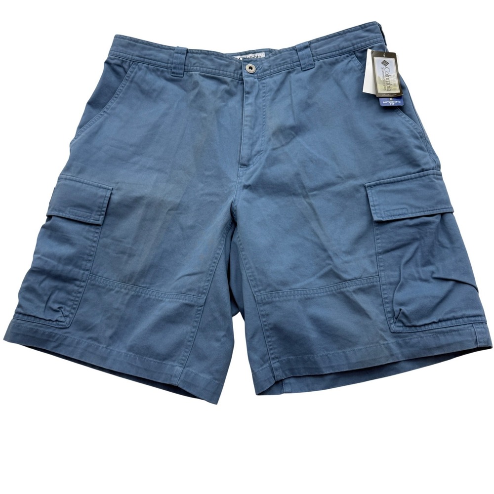 Columbia Cargo Shorts Mens 36 Blue Coalmont II Authentic Fit NWT Casual